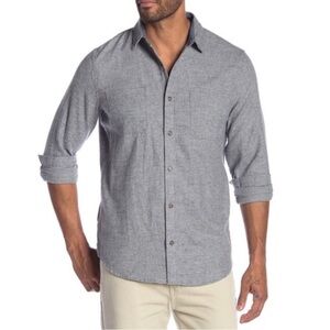 Men's Gray Wallin & Bros Long Sleeve Button Down Shirt